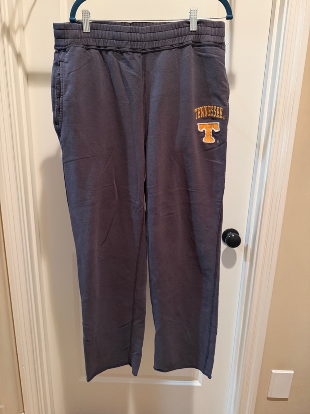 University of Tennessee Gray Sweatpants with Embroidered T Logo